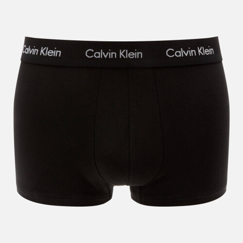 Calvin Klein (L) Calvin Klein 3 Pack Cotton Stretch –Low Rise Trunks ( Blue / Navy / Black ) 2