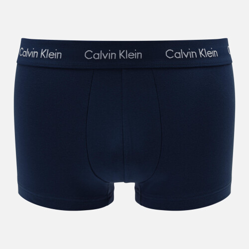 Calvin Klein (L) Calvin Klein 3 Pack Cotton Stretch –Low Rise Trunks ( Blue / Navy / Black ) 1