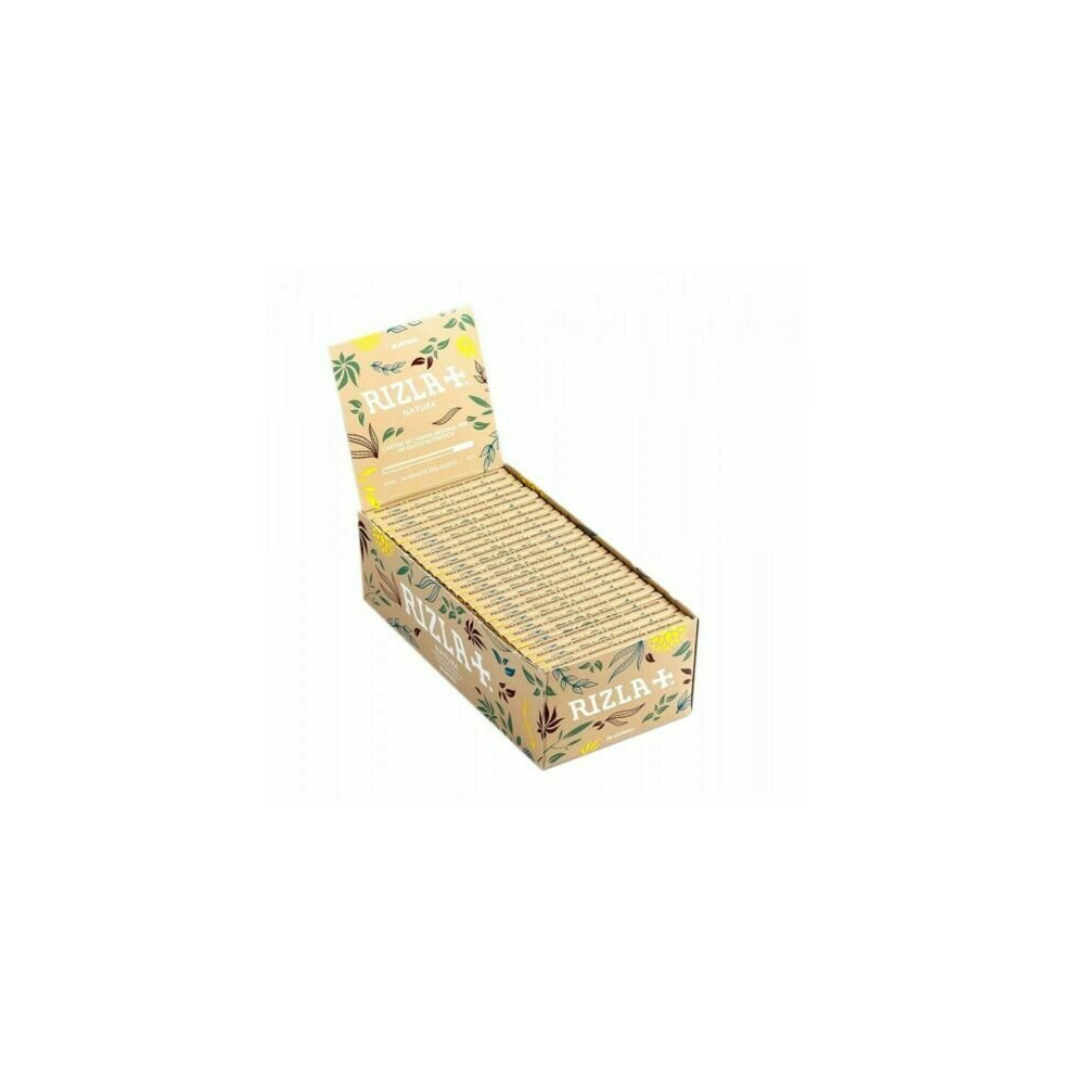 (10 booklets) RIZLA NATURA REGULAR SIZE ORGANIC HEMP Slim NATURAL Rolling Paper