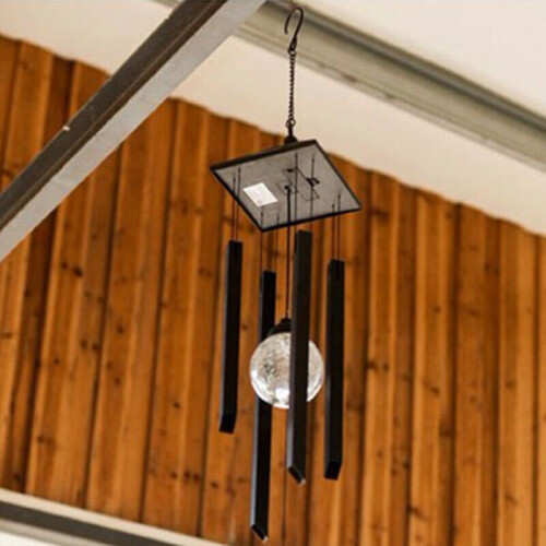 Modern Garden Multi Color Changing Solar Wind Chime Spinner Led Light Windchime 1