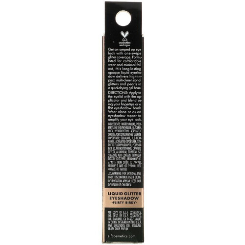 e.l.f. E.L.F., Liquid Glitter Eyeshadow, Flirty Birdy, 0.1 fl oz (3 ml) 2