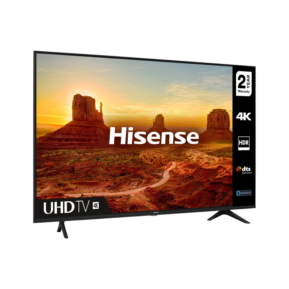 Hisense 65A7100FTUK 65 Inch TV Smart 4K Ultra HD LED Freeview HD 3 HDMI