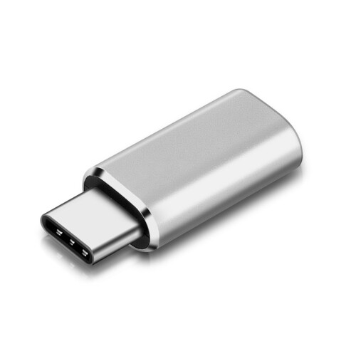 Lightning adapter Female USB C Charge and Synchronisation- Silver 1