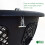 Elixir Garden Supplies (14", 1) Elixir Gardens 12" & 14" Black Plastic Easy Fill Hanging Baskets 2