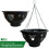 Elixir Garden Supplies (14", 1) Elixir Gardens 12" & 14" Black Plastic Easy Fill Hanging Baskets 1