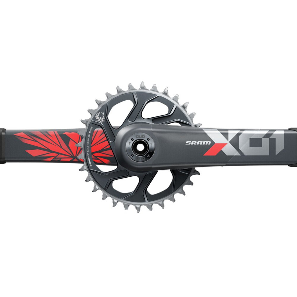 SRAM Crankset X01 Eagle Boost 148 Dub 12S 175 W Direct Mount 32T X-Sync 2 Chainring Lunar Oxy Dub Cups / Bearings Not Included C2