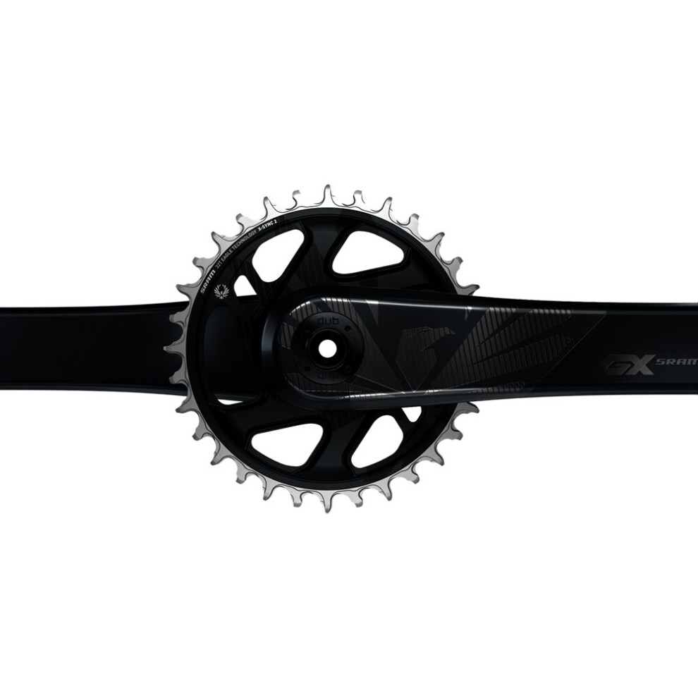 SRAM Crank GX Carbon Eagle Boost 148 Dub 12S 175 W Direct Mount 32T X-Sync 2 Chainring Lunar Dub Cups / Bearings Not Included