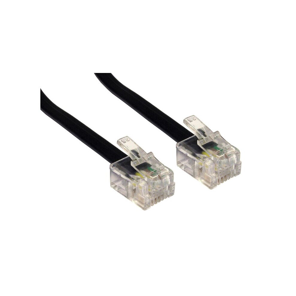 Cables Direct Rj-11, 2M Black 5055781202186