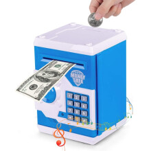 Thedttoy Money Box Kids ATM Bank Electronic Password Piggy Bank Mini ATM Money Safe Cash Coin Money Bank For Kids