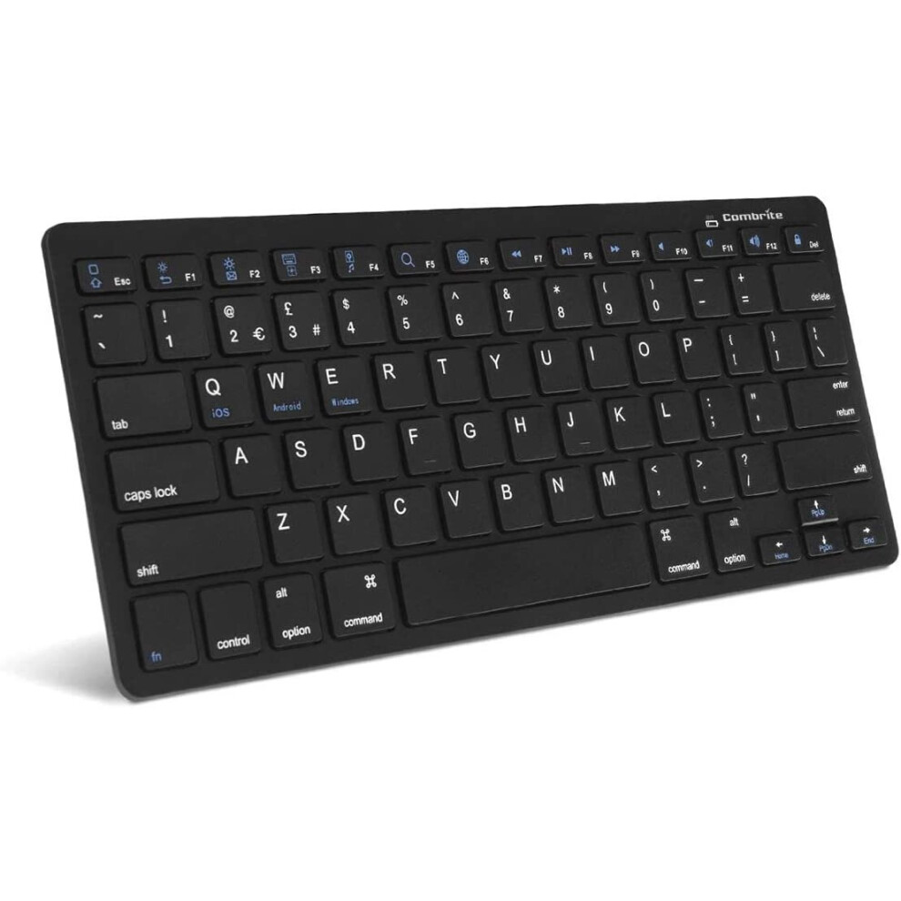 Combrite Ultra-Slim Bluetooth Keyboard Compatible With Ipad 10.2-Inch/Ipad Air/Ipad 9.7-Inch/Ipad Pro/Ipad Mini, Iphone And Other Bluetooth 5286936160154