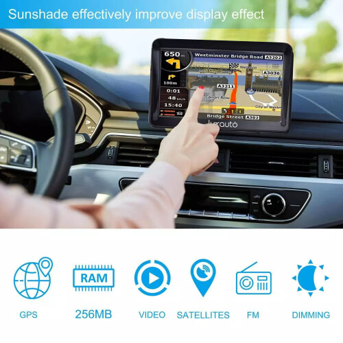 SAT NAVS for Cars, 7 Inch Navigator GPS Navigation System HD Touch Screen with UK/EU Maps 1