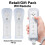 2PCS BRAND NEW WHITE REMOTE CONTROLLER FOR NINTENDO WII SILICONE STRAP 3