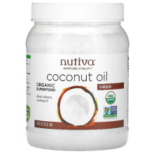 Nutiva, Ökológiai Érett Kókuszolaj, 54 fl oz (1,6 l)
