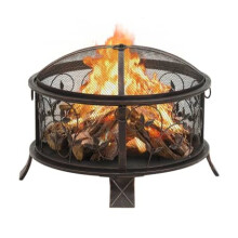 Black Mesh Fire Pit , Grill, BBQ, Barbecue Steel , Best