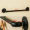 Towel Rail Black Industrial Retro Style Rustic Pipe Hanging Holder 4