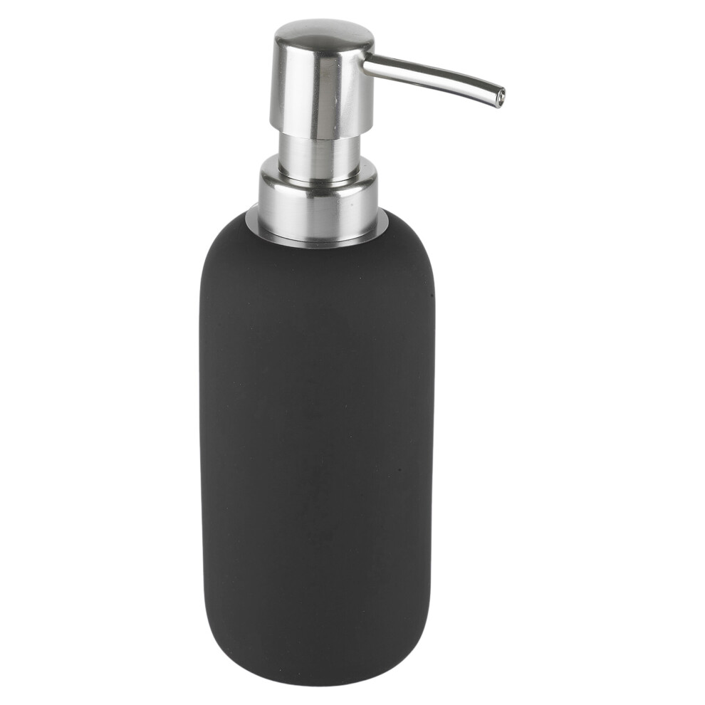 (Black, Soap Dispenser) Ceramic Matt Colour Matching Bathroom Set