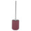 (Purple) Ceramic Toilet Brush Bathroom Cleaning Holder Set 2
