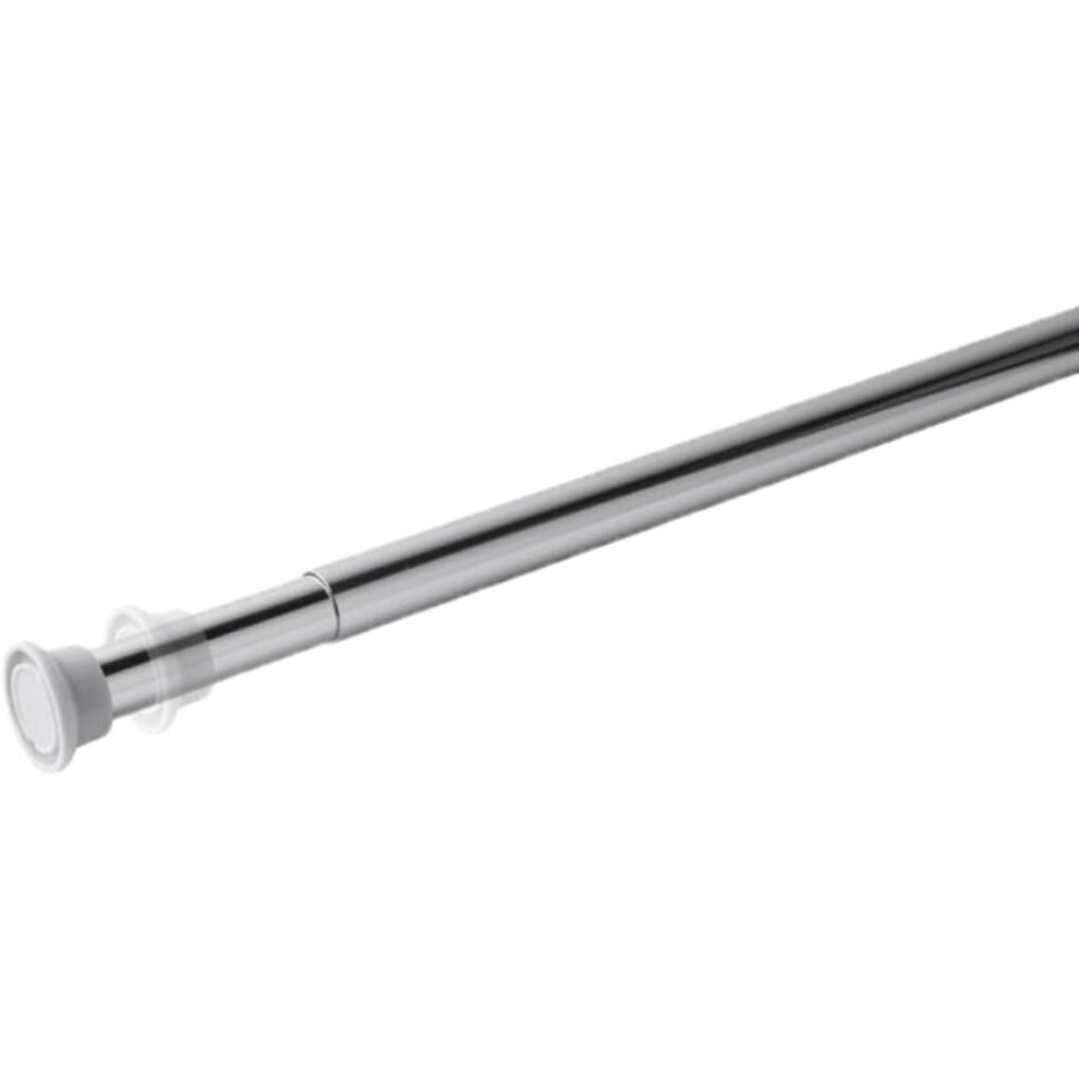 Chrome Telescopic Non Rust Extendable Shower Pole Rod Rail 140-260cm