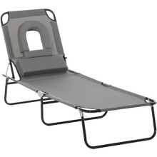 Luxury Grey Folding Sun Lounger Trend