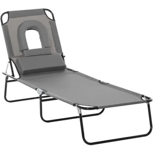Luxury Grey Folding Sun Lounger Trend