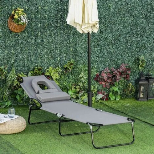 Luxury Grey Folding Sun Lounger Trend 2