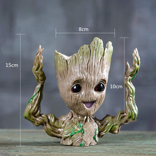 (A) Baby Groot flower pot / pen holder desktop decor 1