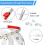 Ranpo Sewing Machine Lights LED Strip USB Powered 5V Working Lights With Touch Dimmer 4