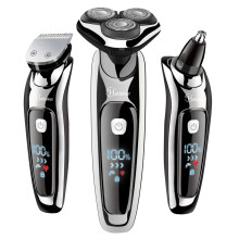 Hatteker Electric Shaver Men Razor Wet Dry Rotary Beard Trimmer Kit