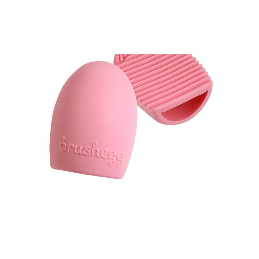 Envie Pink Silicone Egg Sponge Scrubber Make-Up Brush Cleaner