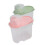 1.9L Cereal Container tub 4 Different colour sealed with measuring cup 6