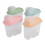 1.9L Cereal Container tub 4 Different colour sealed with measuring cup 4