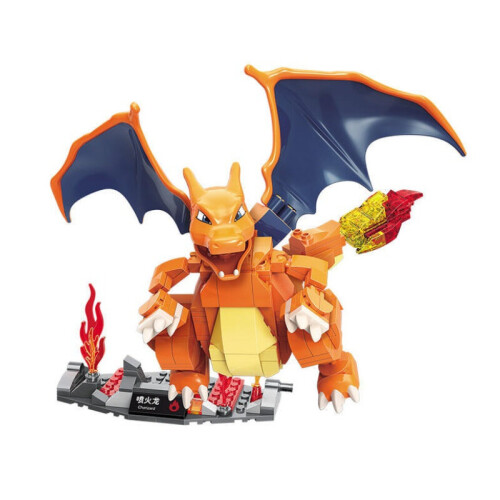 (Charizard) Anime Pokemon Pikachu Classic Charizard Blocks