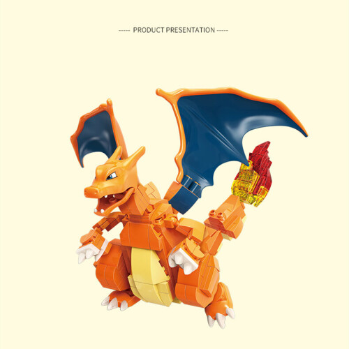 (Charizard) Anime Pokemon Pikachu Classic Charizard Blocks 2