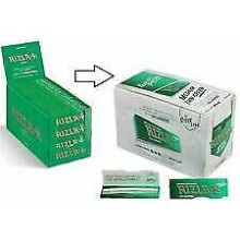 (100 Booklets (Full Box)) Rizla Green Regular Cigarette Smoking Rolling Paper