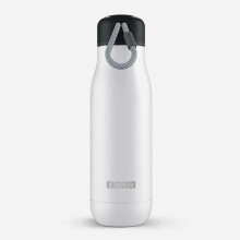 (White) Insulated Water Bottle - Stainless Steel - 0.5L