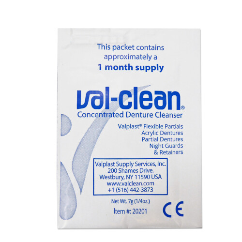 ValClean Concentrated Denture Cleaner 12 Sachets 1 Year Supply for