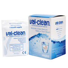 Val-Clean Concentrated Denture Cleaner 12 Sachets - 1 Year Supply for Valplast Flexible Dentures
