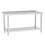 Living And Home Kitchen Work Table with Backsplash 150x60x80 cm Stainless Steel 3