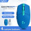 computer game wireless mouse ergonomic mouse(blue) 2
