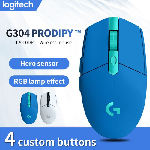 computer game wireless mouse ergonomic mouse(blue) 1