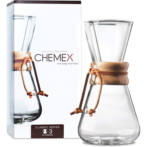 Chemex Chemex 1-3 Cup Wood Neck Coffee Maker