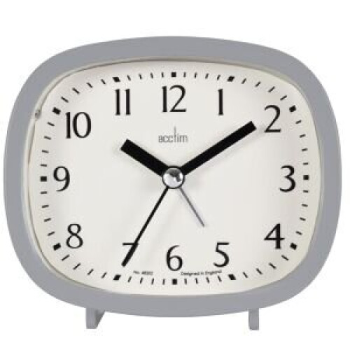 Acctim Hilda Alarm Clock Grey 15907