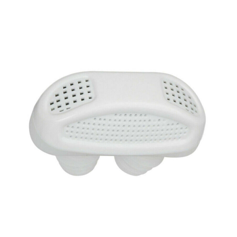 White (White) Electronic Mini Cpap Anti-Snoring Device Sleeping Apnea Stop Snore Aid Stopper