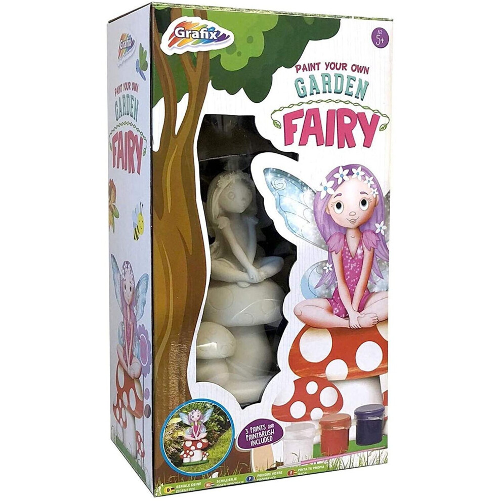 Grafix Paint Your Own Garden Fairy Craft Set