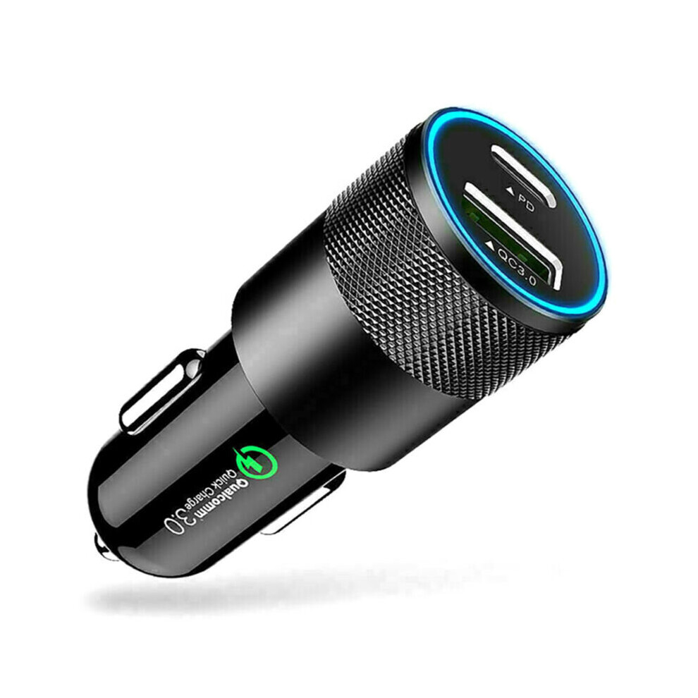 18W Pd Type C 3.0 Fast Car Charger Adapter Usb Charging For Iphone12 11 Pro Max. 683546872869