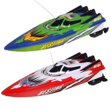 (green) Racing Boat With Radio Remote Control And Dual Motor