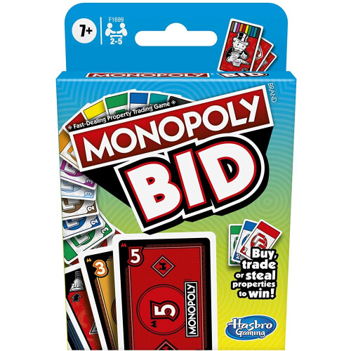 Hasbro Monopoly Bid -korttipeli