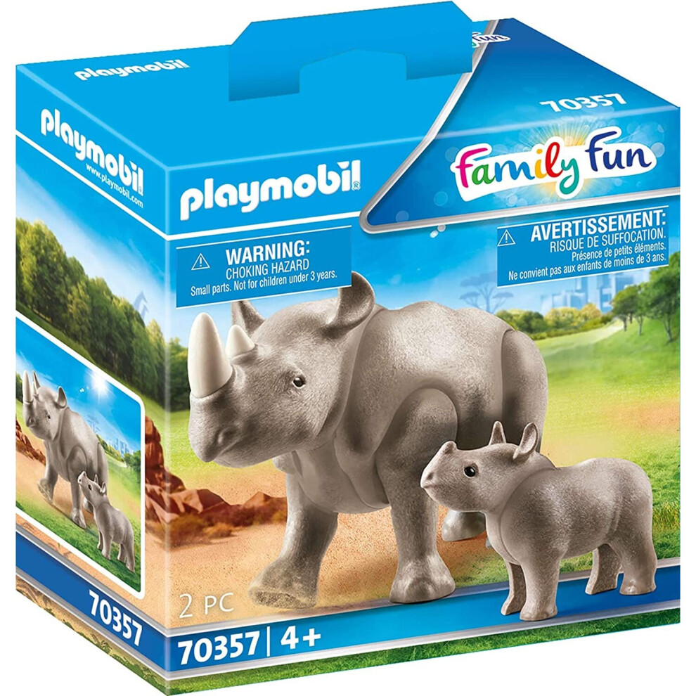 Playmobil 70357 Family Fun Rhino with Calf