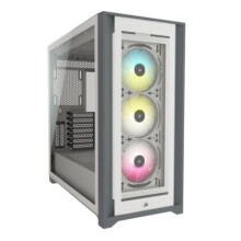 PC Behuizing - CORSAIR - CC-9011213-WW - ATX iCUE 5000X RGB - Slimme mid-tower van gehard glas - Wit