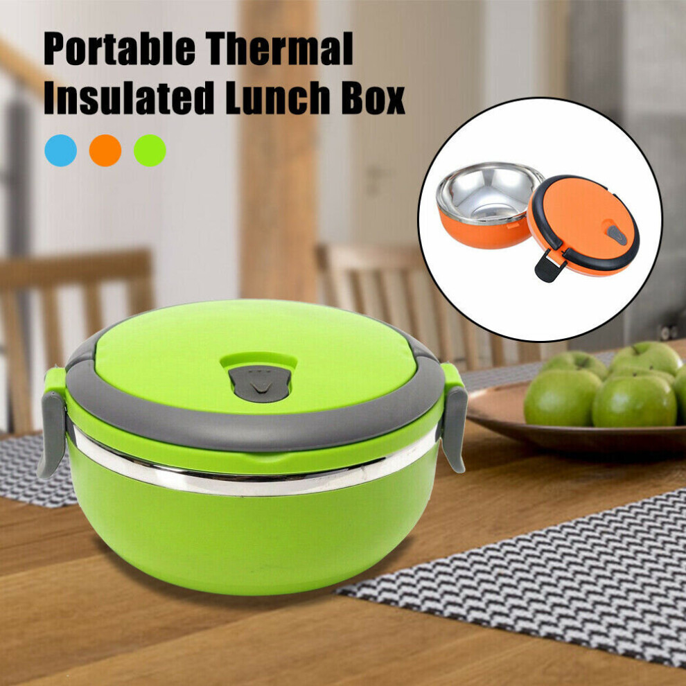 (Green) Food Warmer Container Thermo Picnic Lunch Box